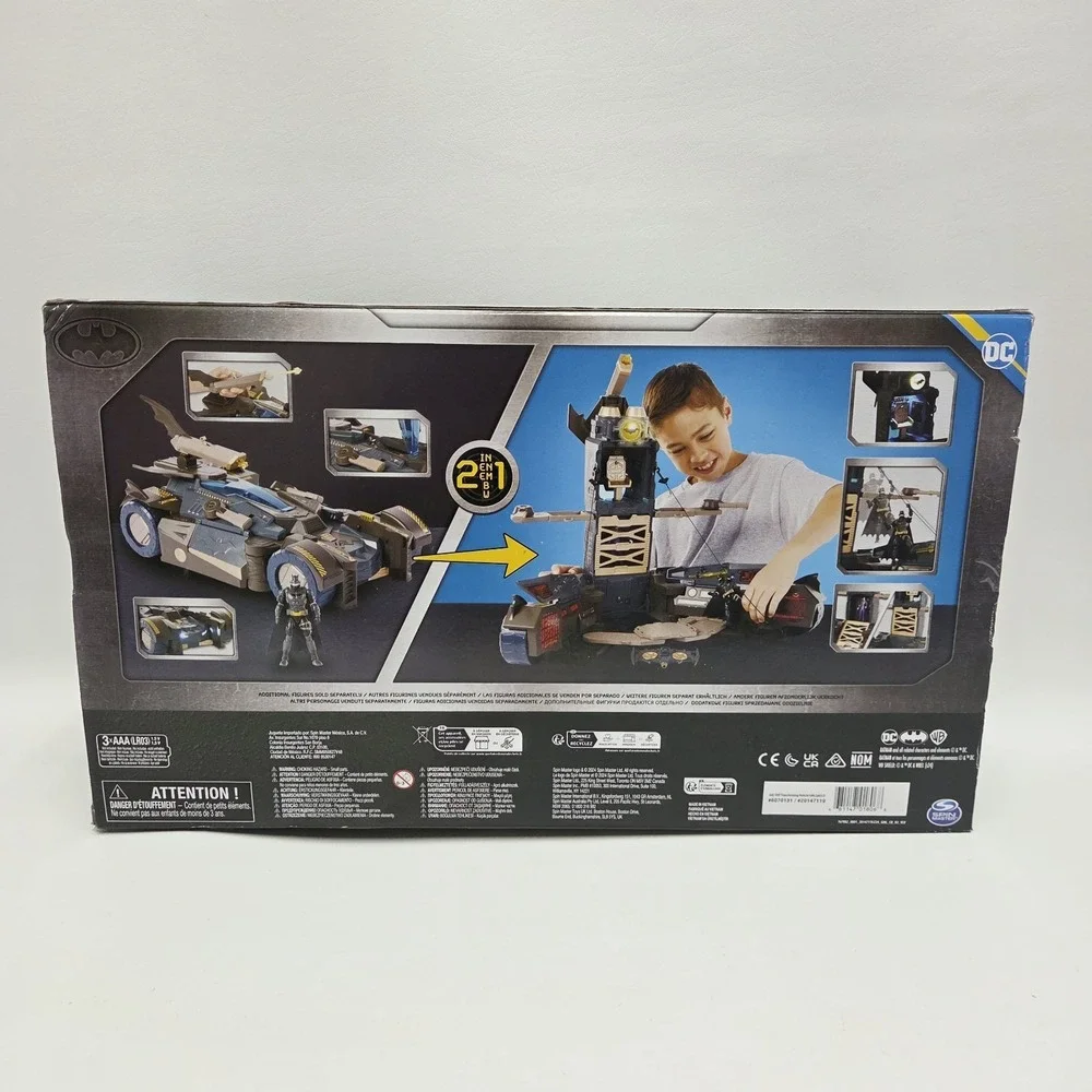 DC Batman Ultimate Transforming Batmobile Playset 2-in-1 Batmobile & Batcave